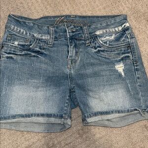Women's Blue Denim Shorts